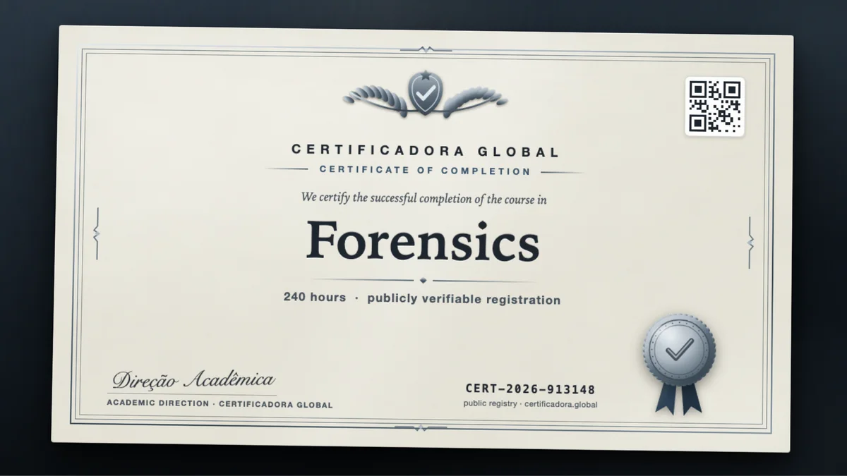 Cover of the Forensics course