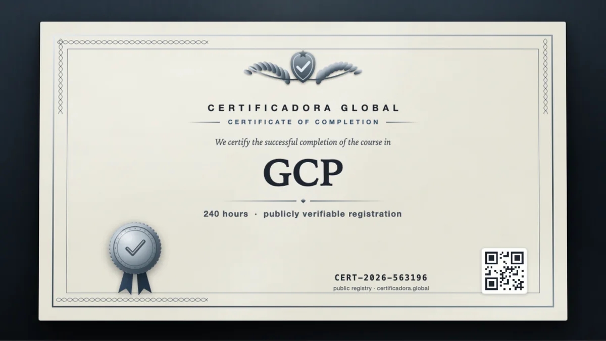 Cover of the GCP course