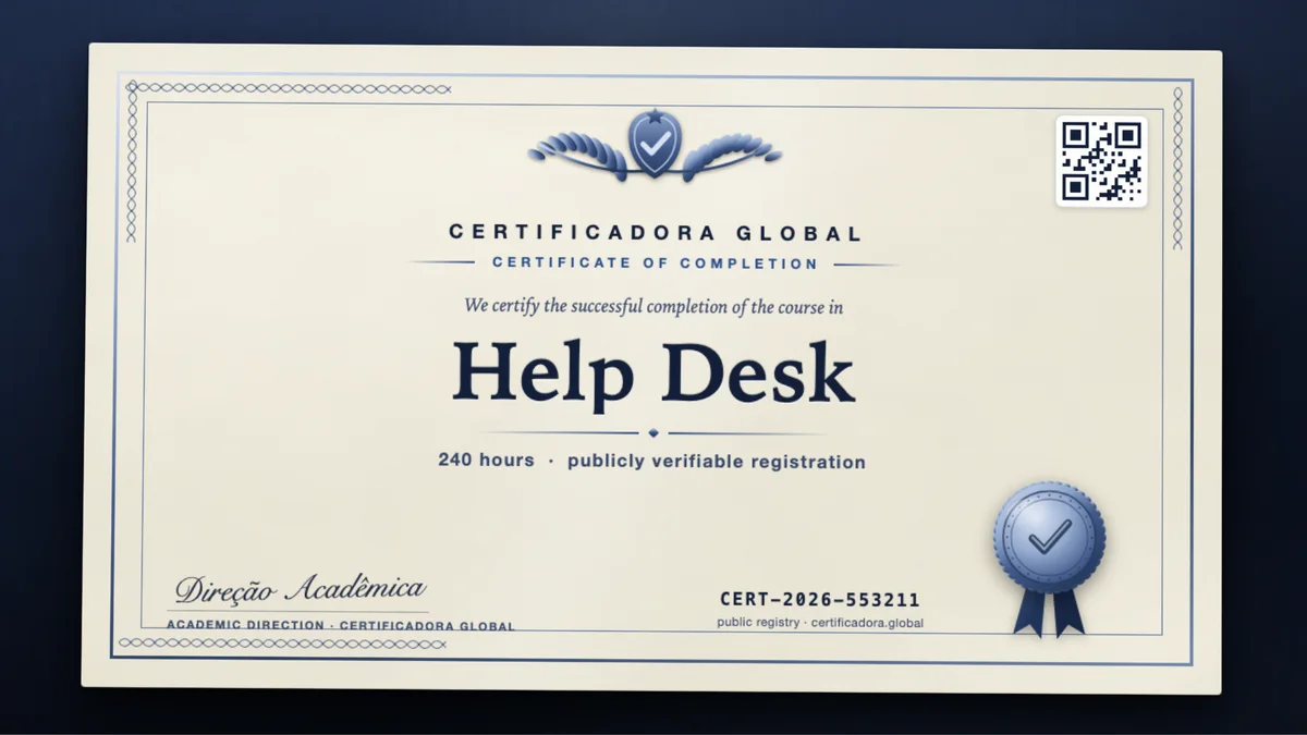 Cover of the Help Desk course