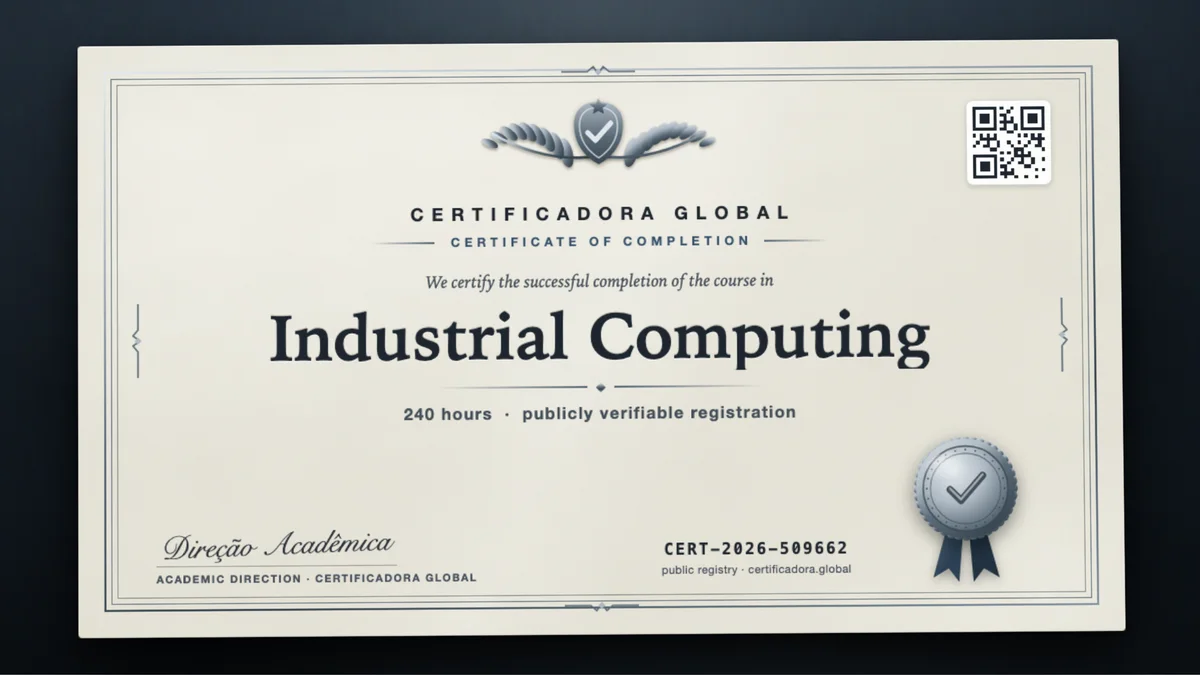 Cover of the Industrial Computing course