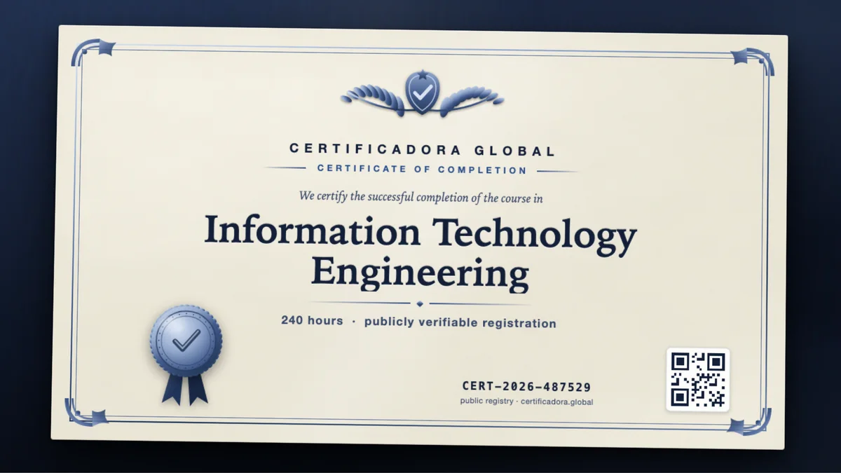 Cover of the Information Technology Engineering course