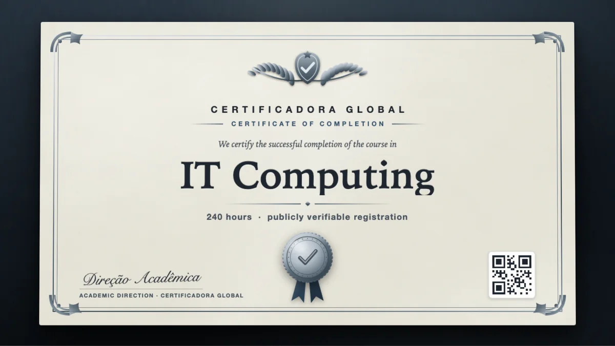 Cover of the IT Computing course