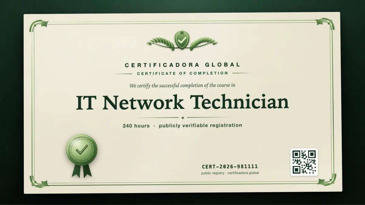 Cover of the IT Network Technician course