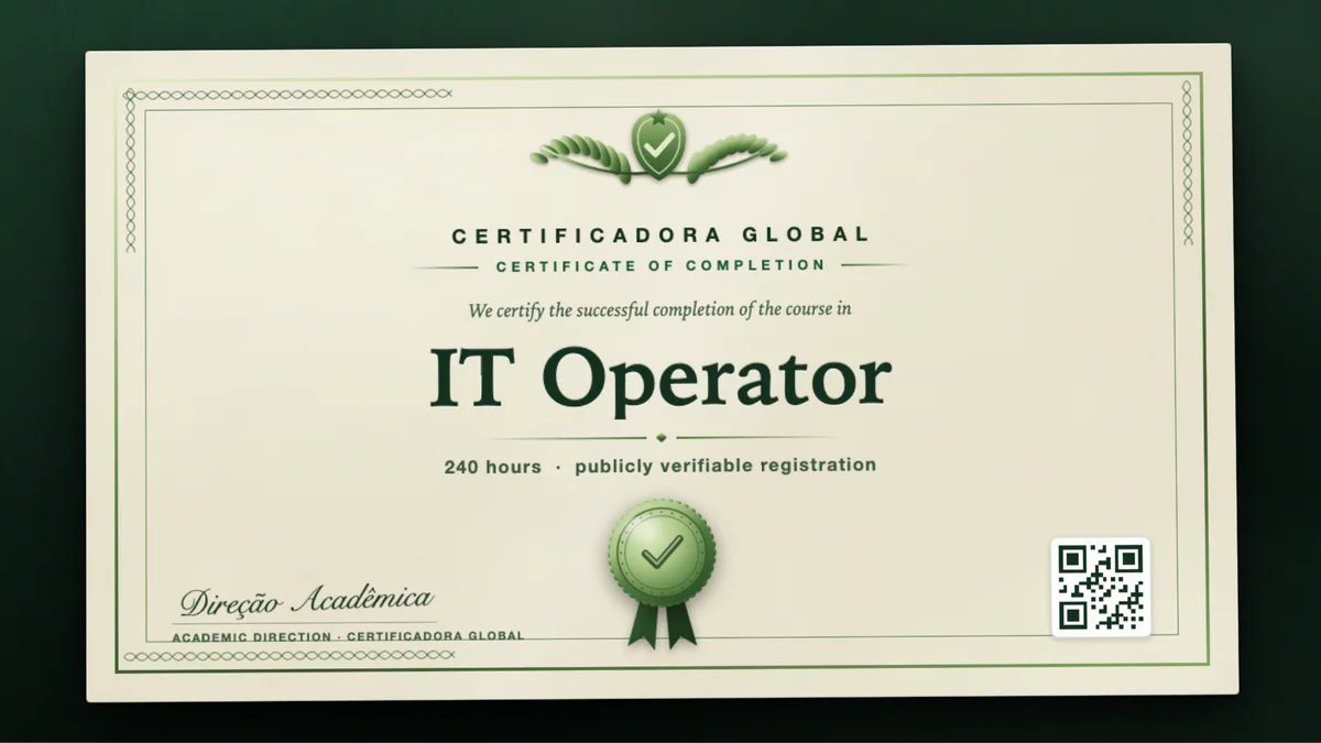 Cover of the IT Operator course