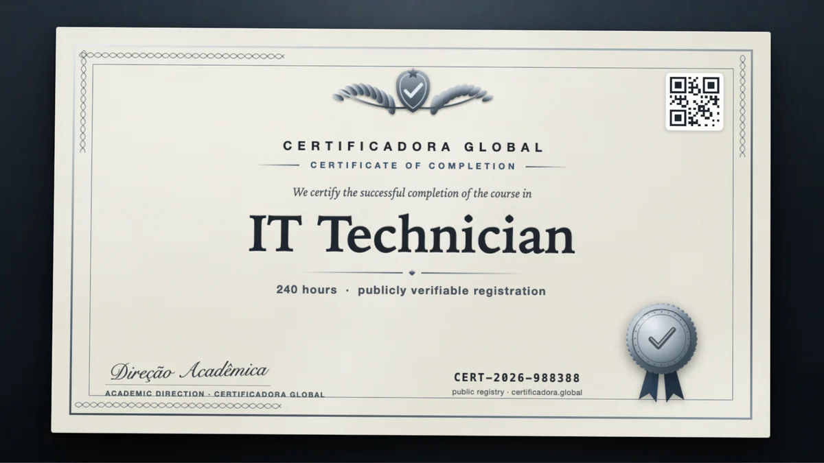 Cover of the IT Technician course