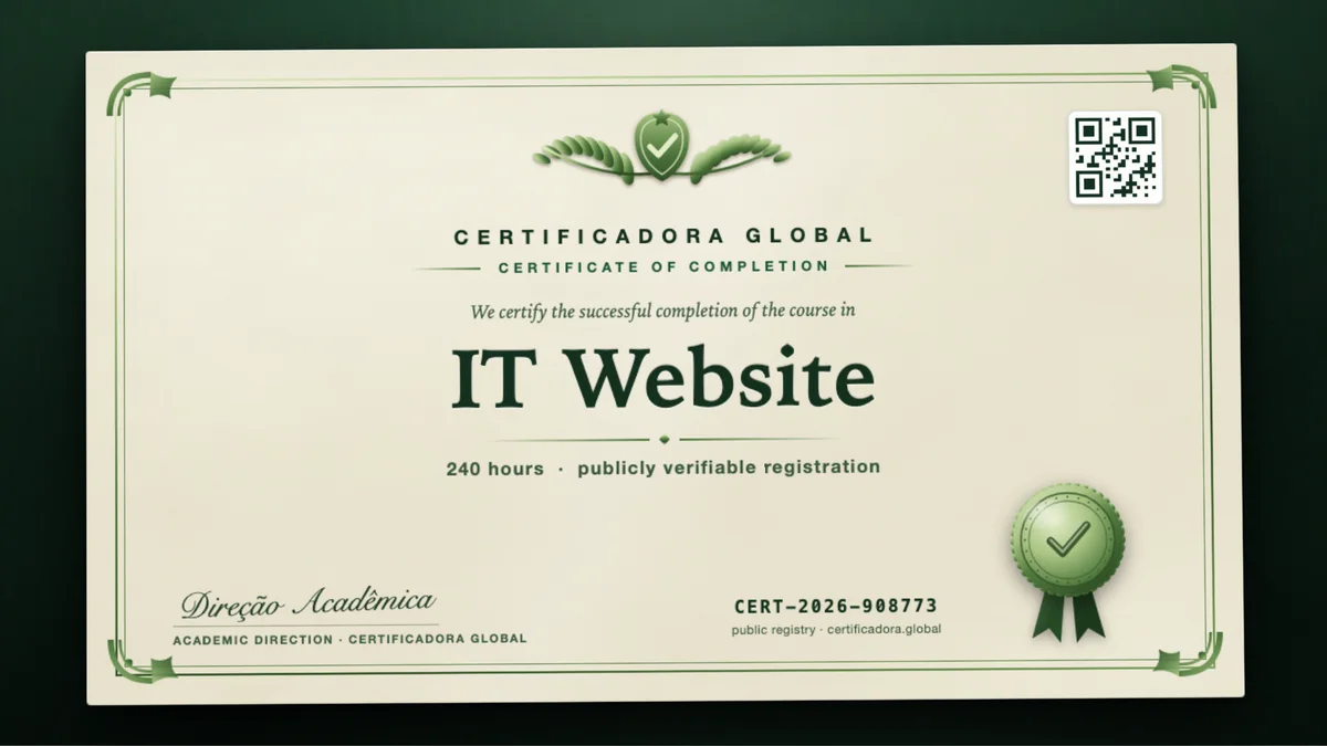 Cover of the IT Website course