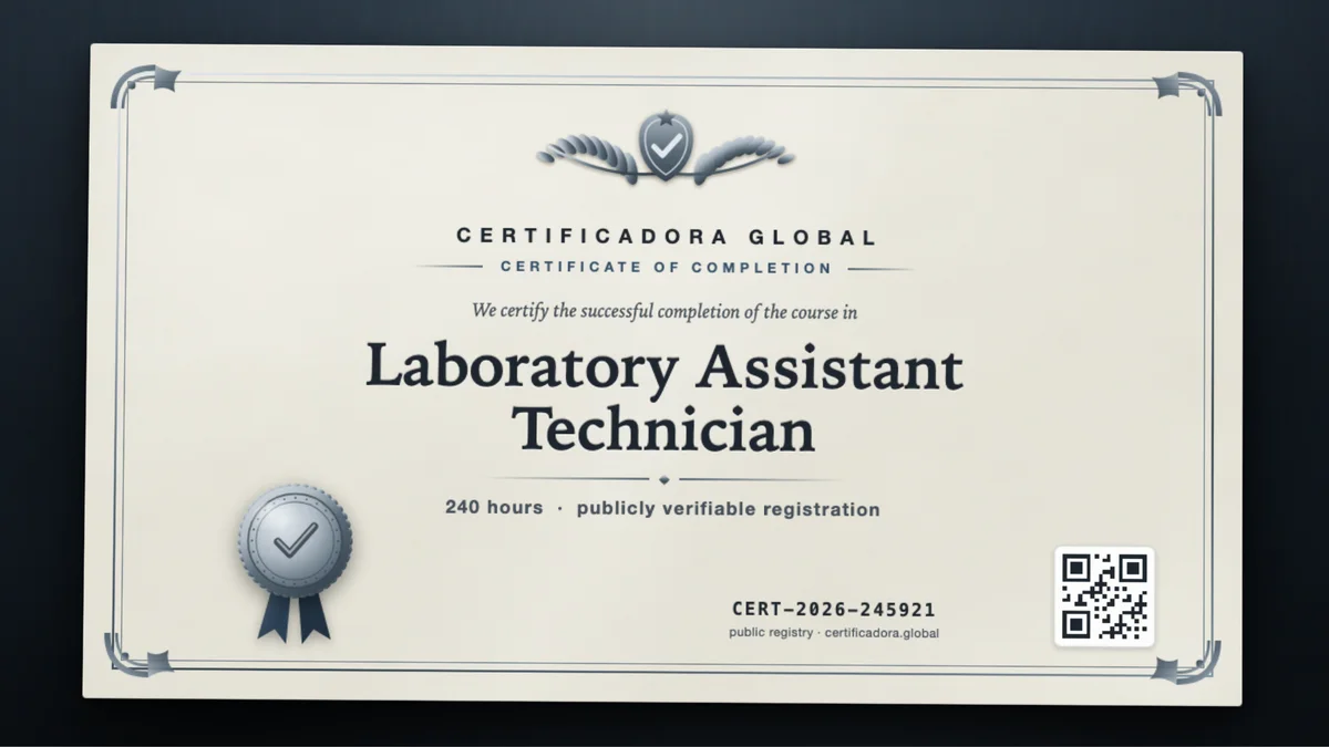Cover of the Laboratory Assistant Technician course