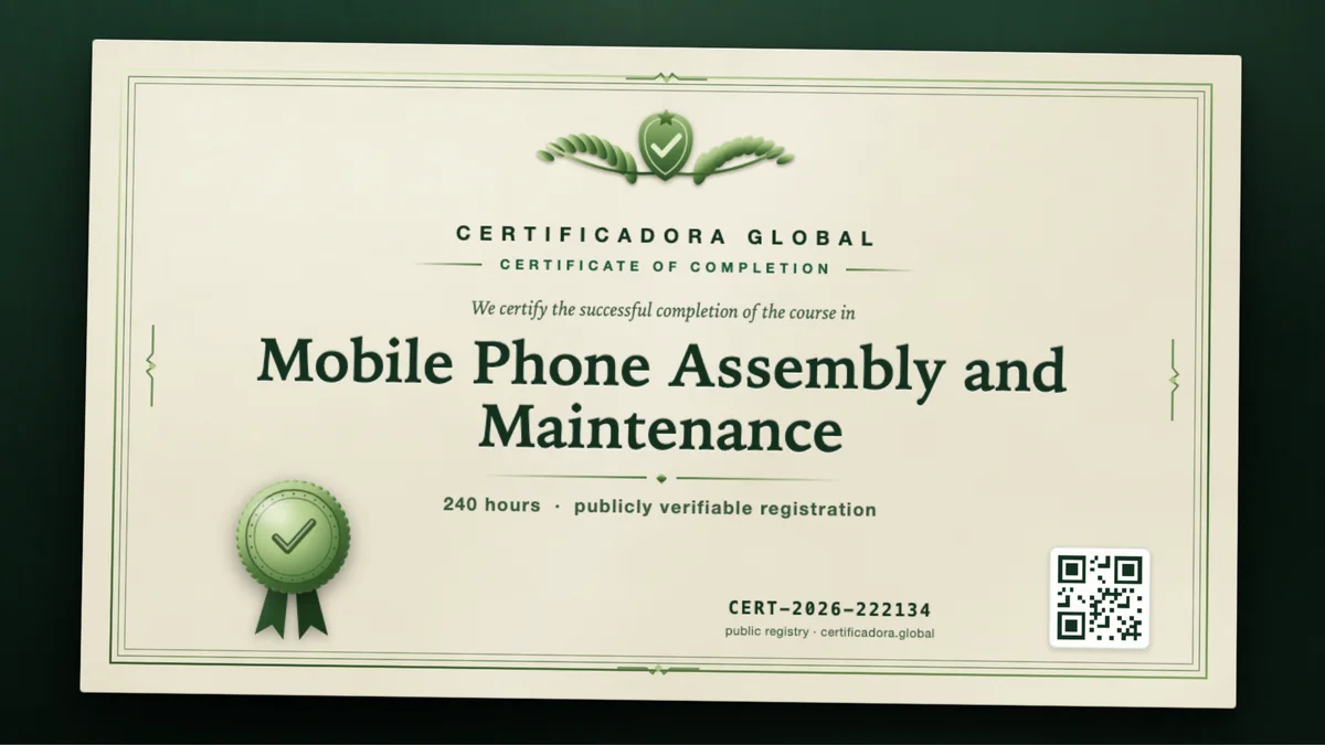 Cover of the Mobile Phone Assembly and Maintenance course