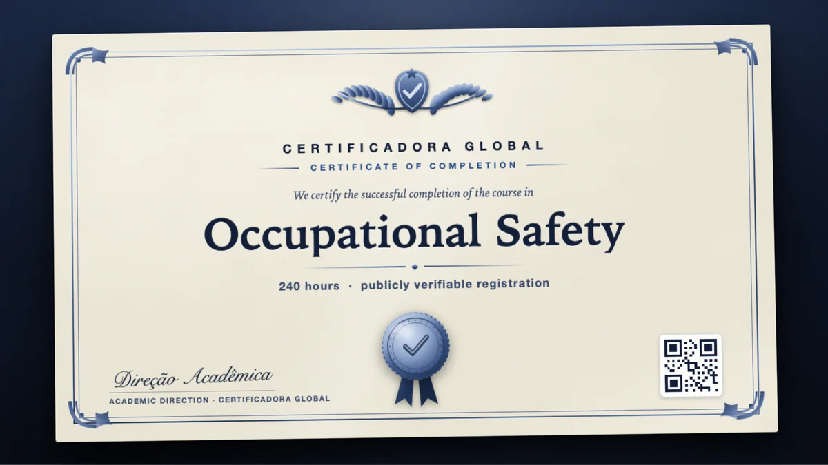 Cover of the Occupational Safety course