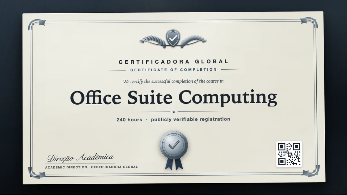Cover of the Office Suite Computing course