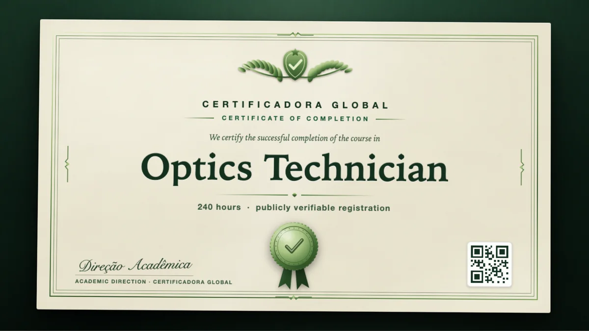 Cover of the Optics Technician course
