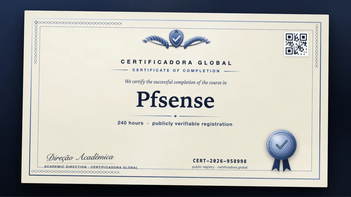 Cover of the Pfsense course
