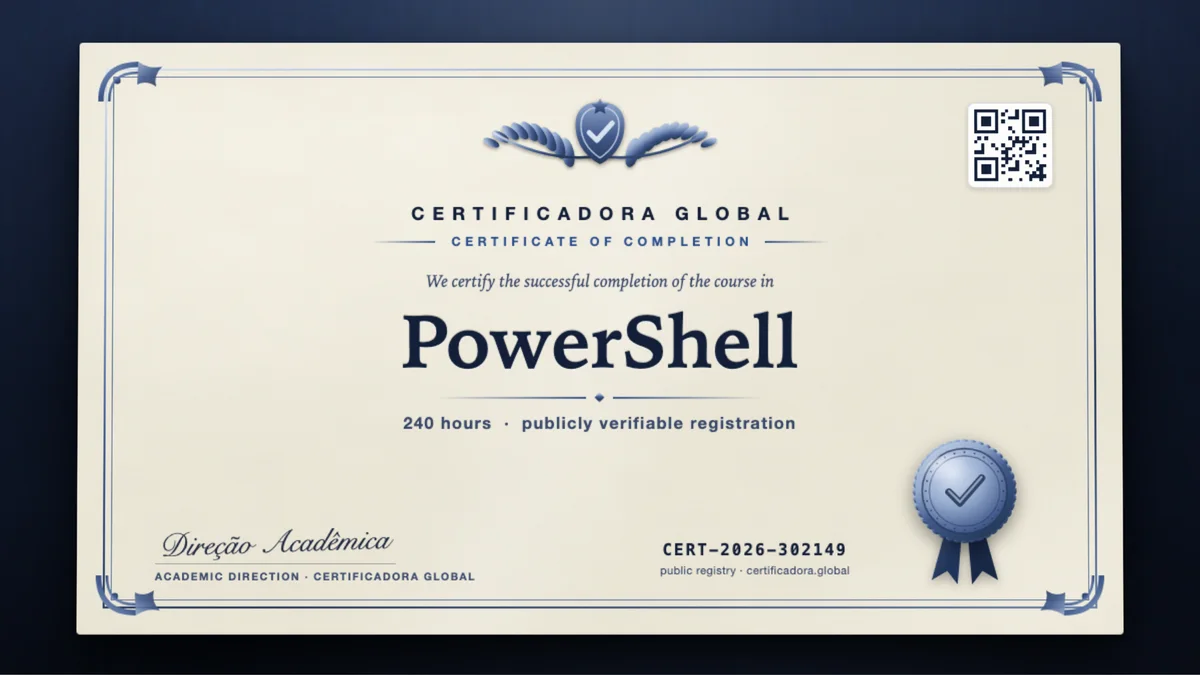 Cover of the PowerShell course