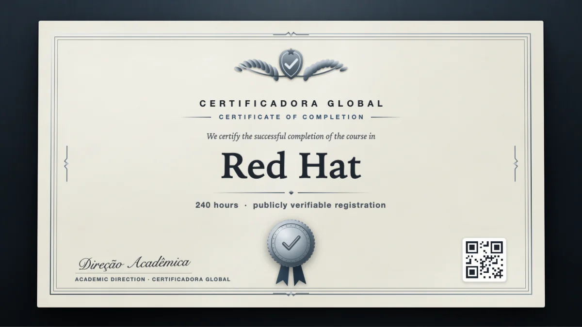 Cover of the Red Hat course