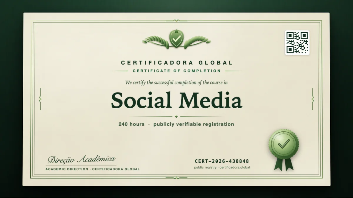 Cover of the Social Media course