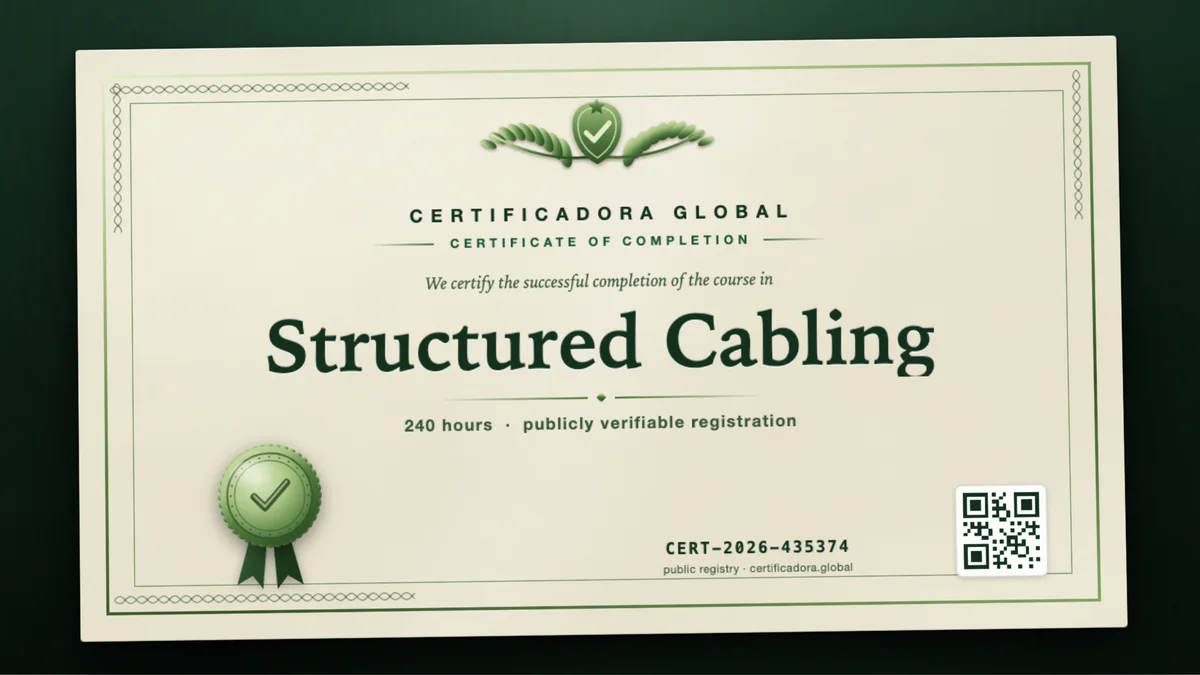 Cover of the Structured Cabling course