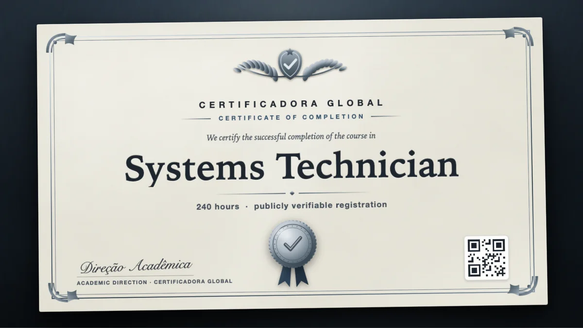 Cover of the Systems Technician course