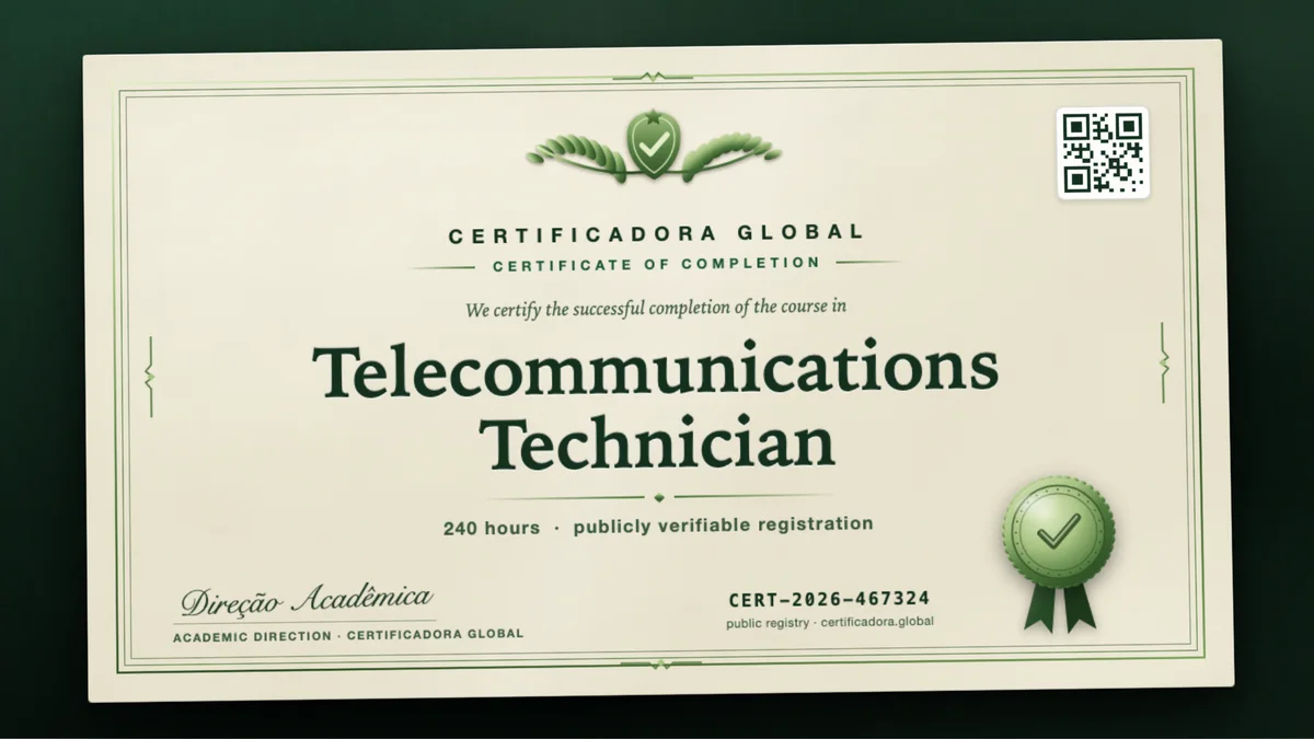 Cover of the Telecommunications Technician course