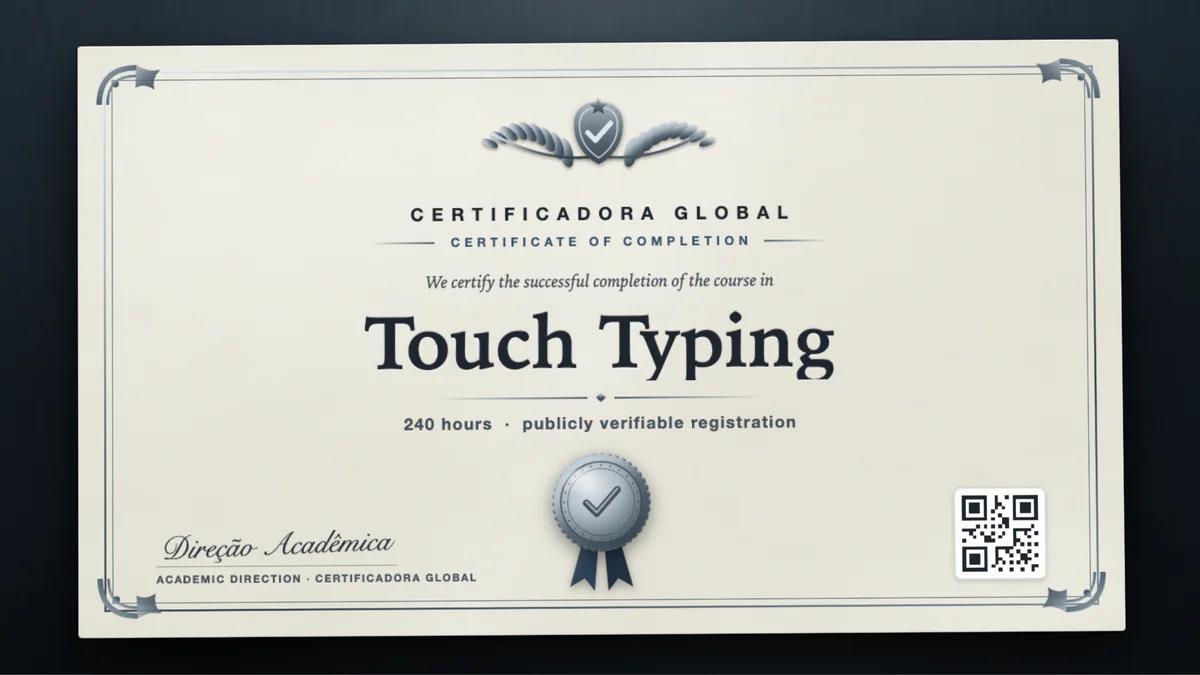 Cover of the Touch Typing course