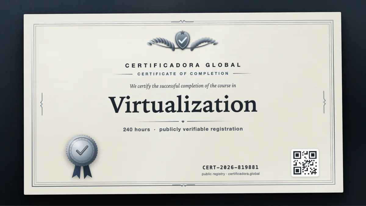 Cover of the Virtualization course