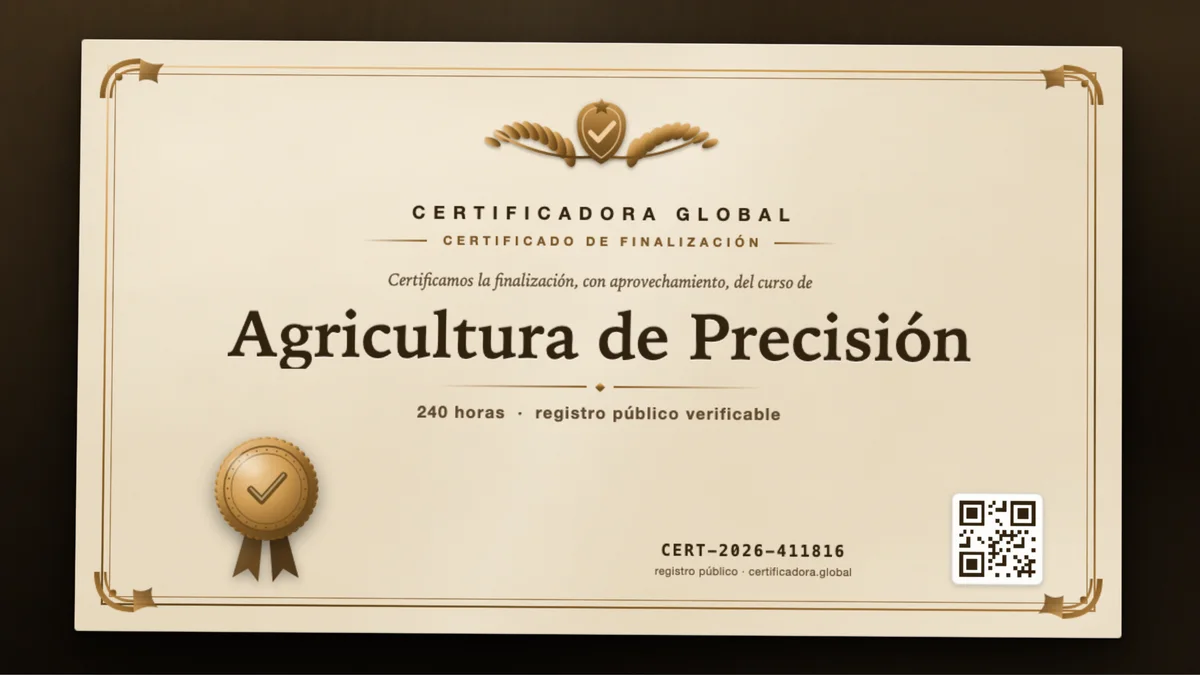 Portada del curso Agricultura de Precisión