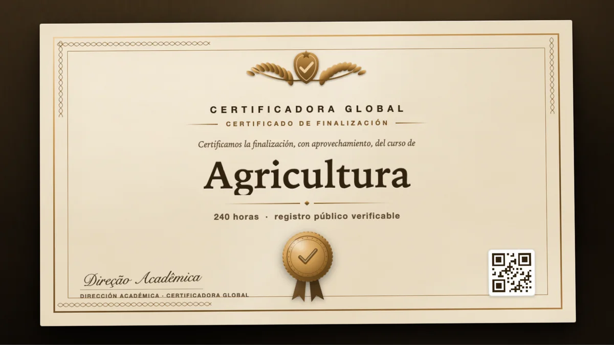 Portada del curso Agricultura