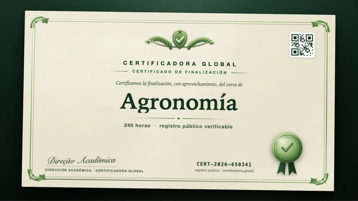 Portada del curso Agronomía