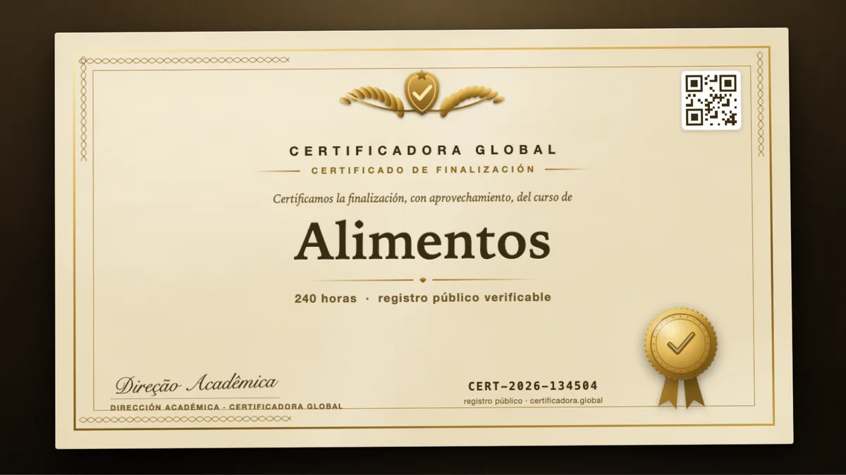 Portada del curso Alimentos