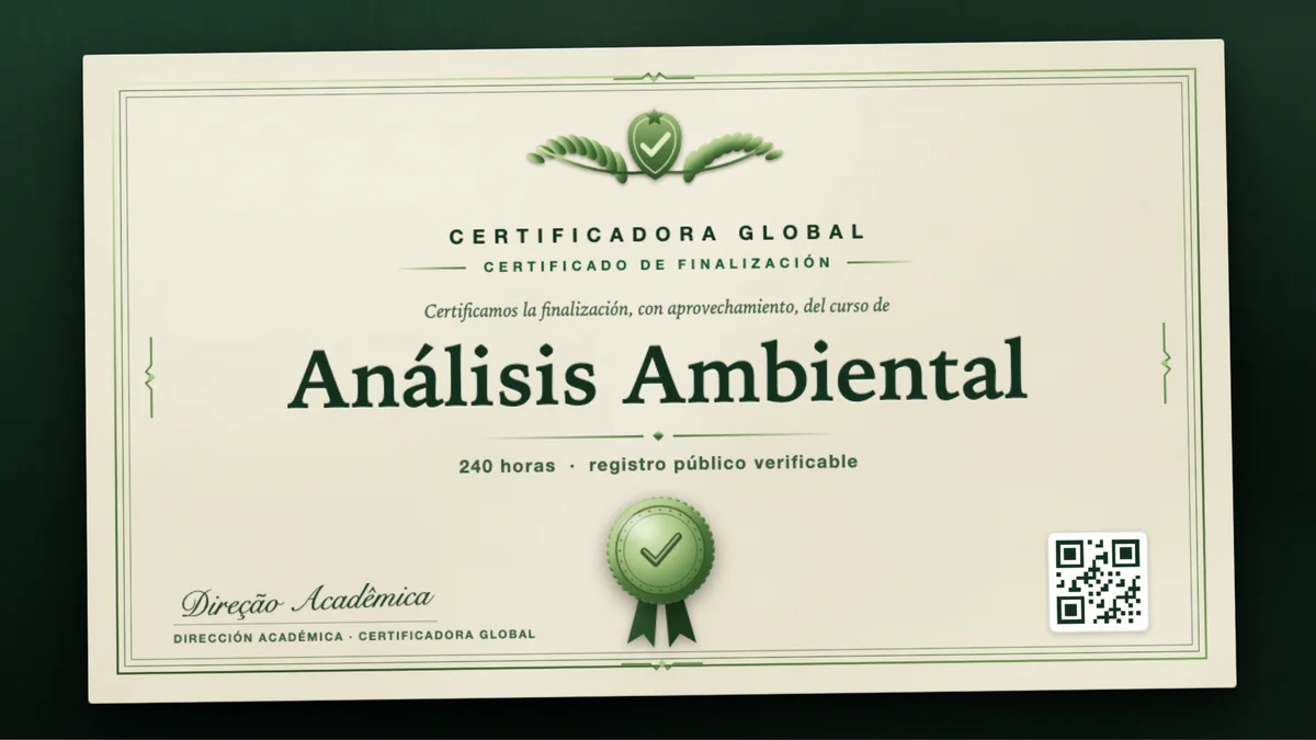 Portada del curso Análisis Ambiental