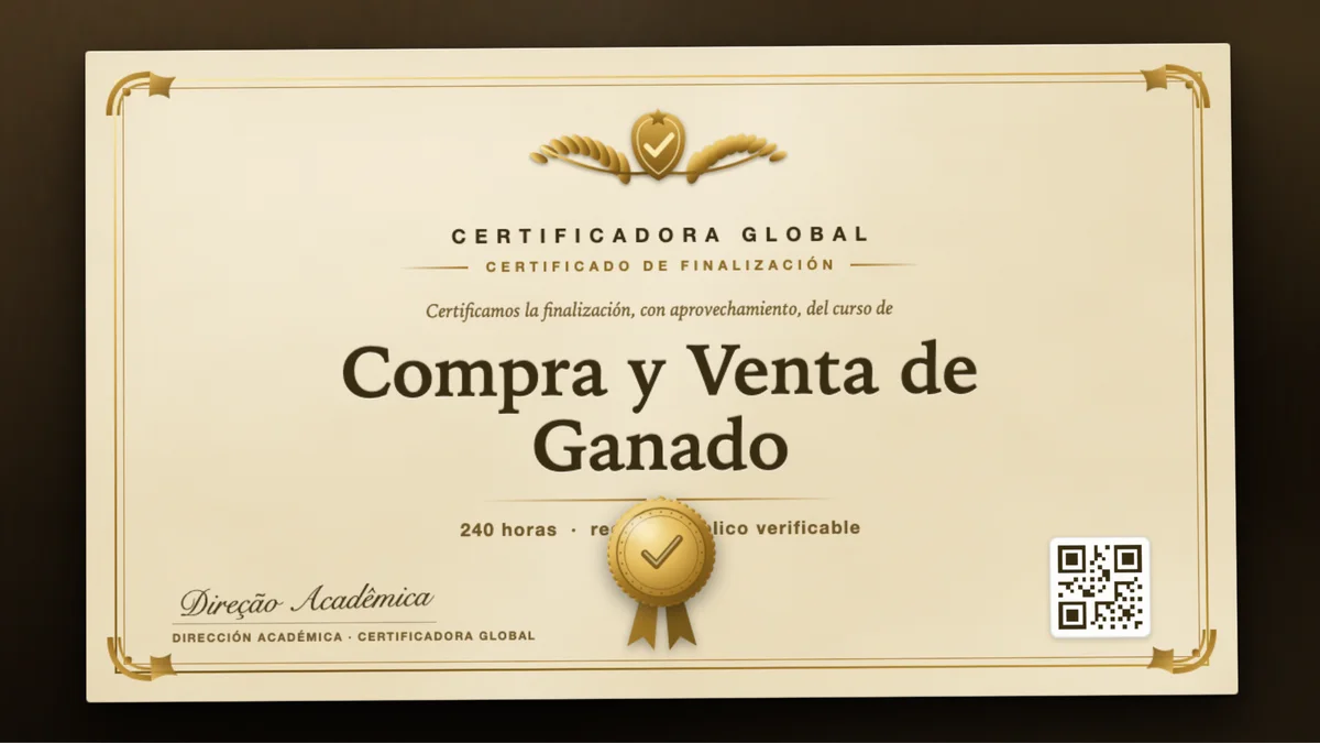 Portada del curso Compra y Venta de Ganado