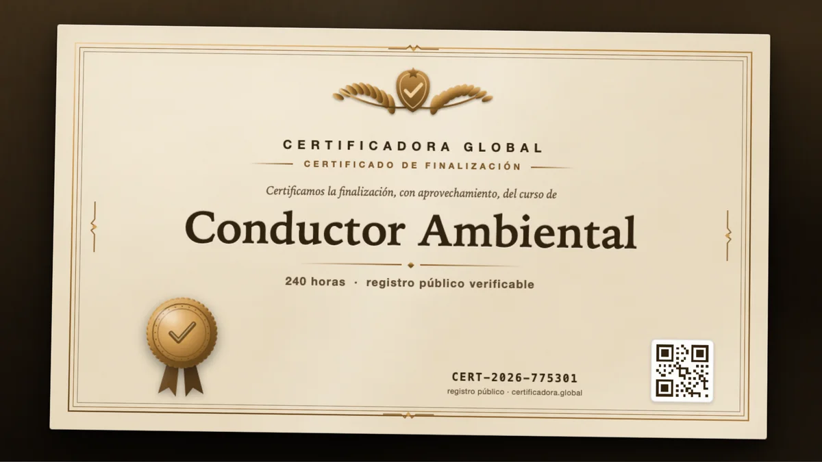 Portada del curso Conductor Ambiental