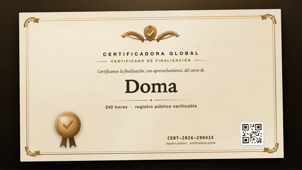 Portada del curso Doma