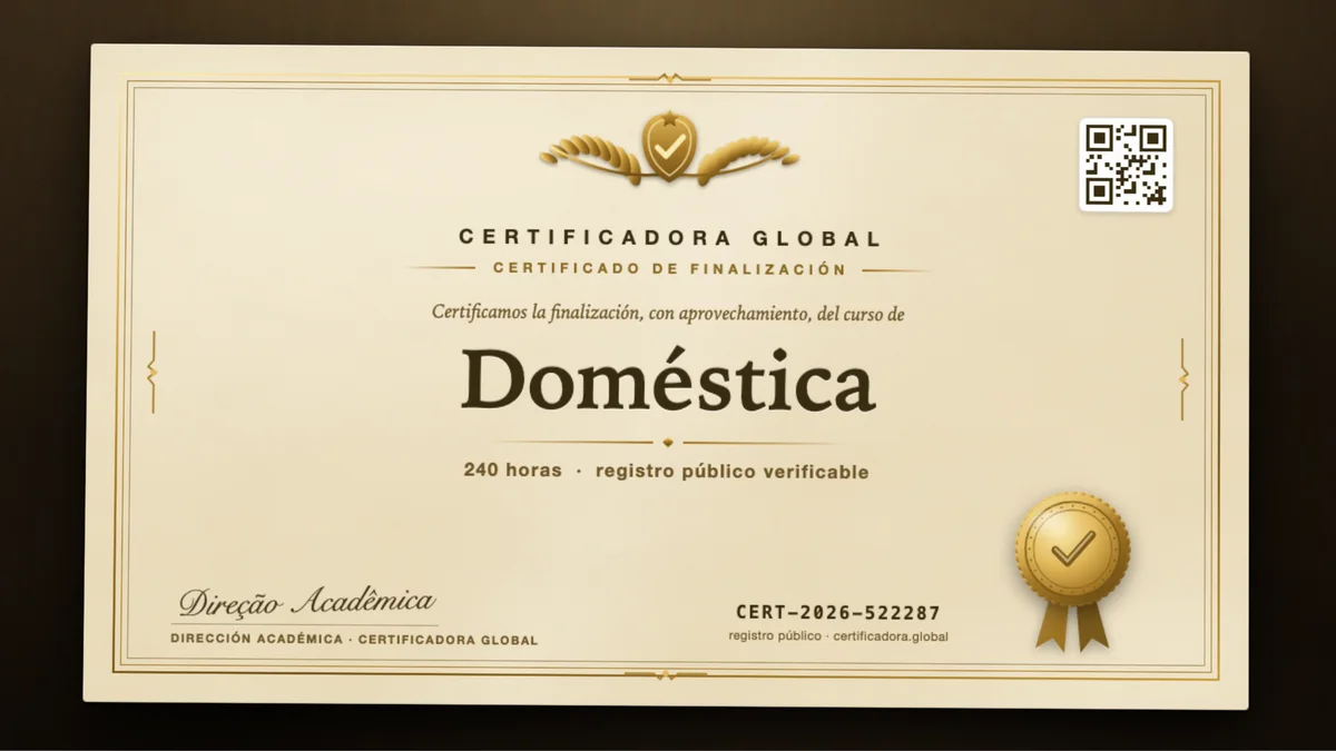 Portada del curso Doméstica