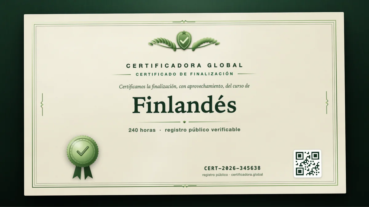 Portada del curso Finlandés