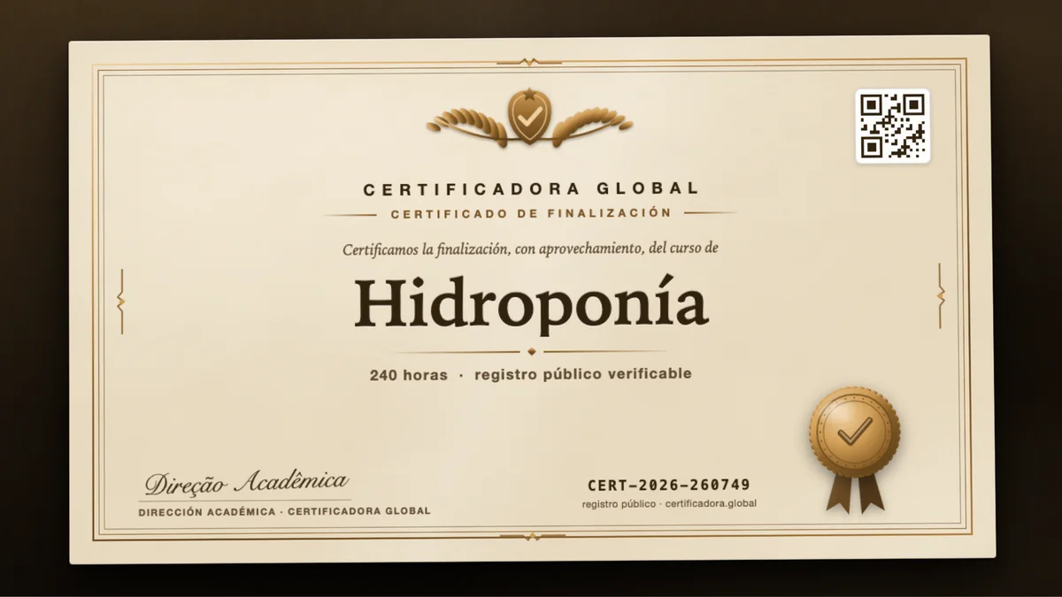 Portada del curso Hidroponía