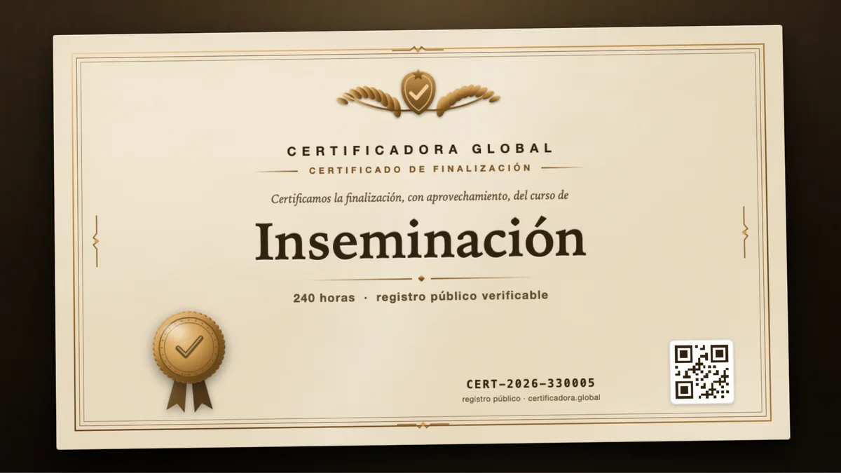 Portada del curso Inseminación