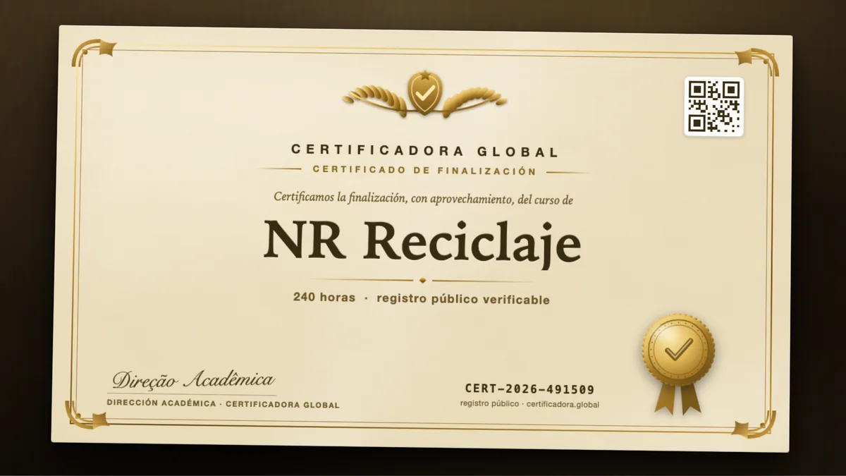 Portada del curso NR Reciclaje
