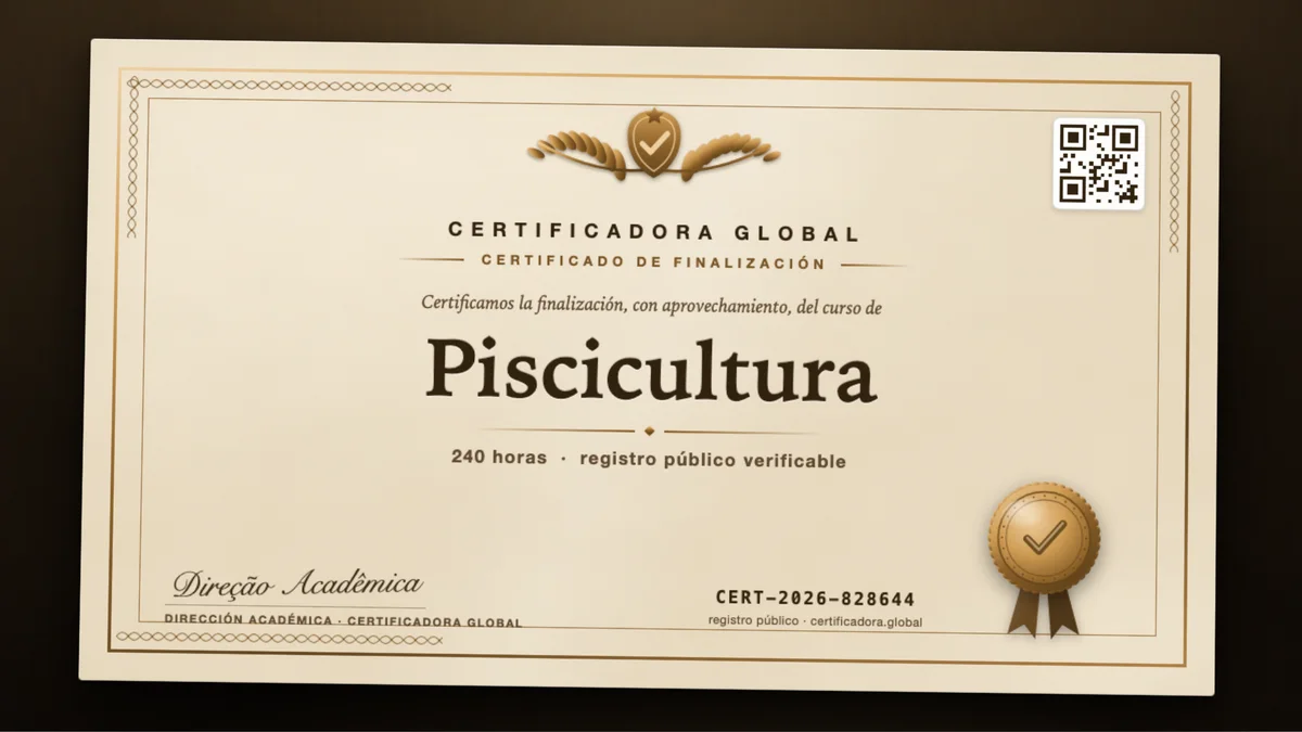 Portada del curso Piscicultura