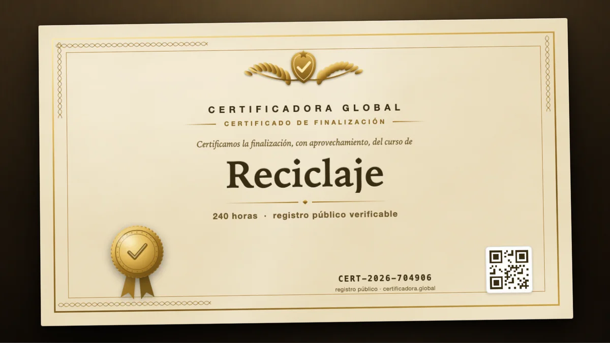 Portada del curso Reciclaje