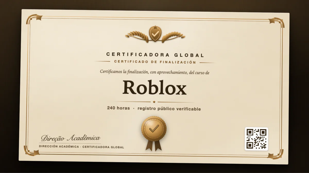 Portada del curso Roblox