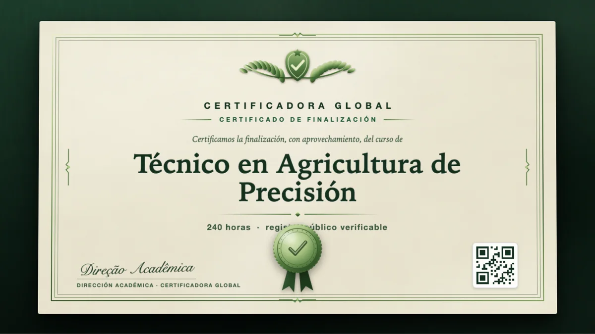 Portada del curso Técnico en Agricultura de Precisión