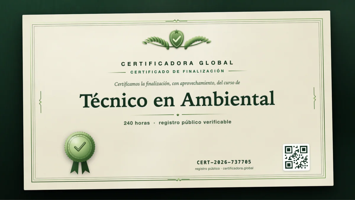 Portada del curso Técnico en Ambiental