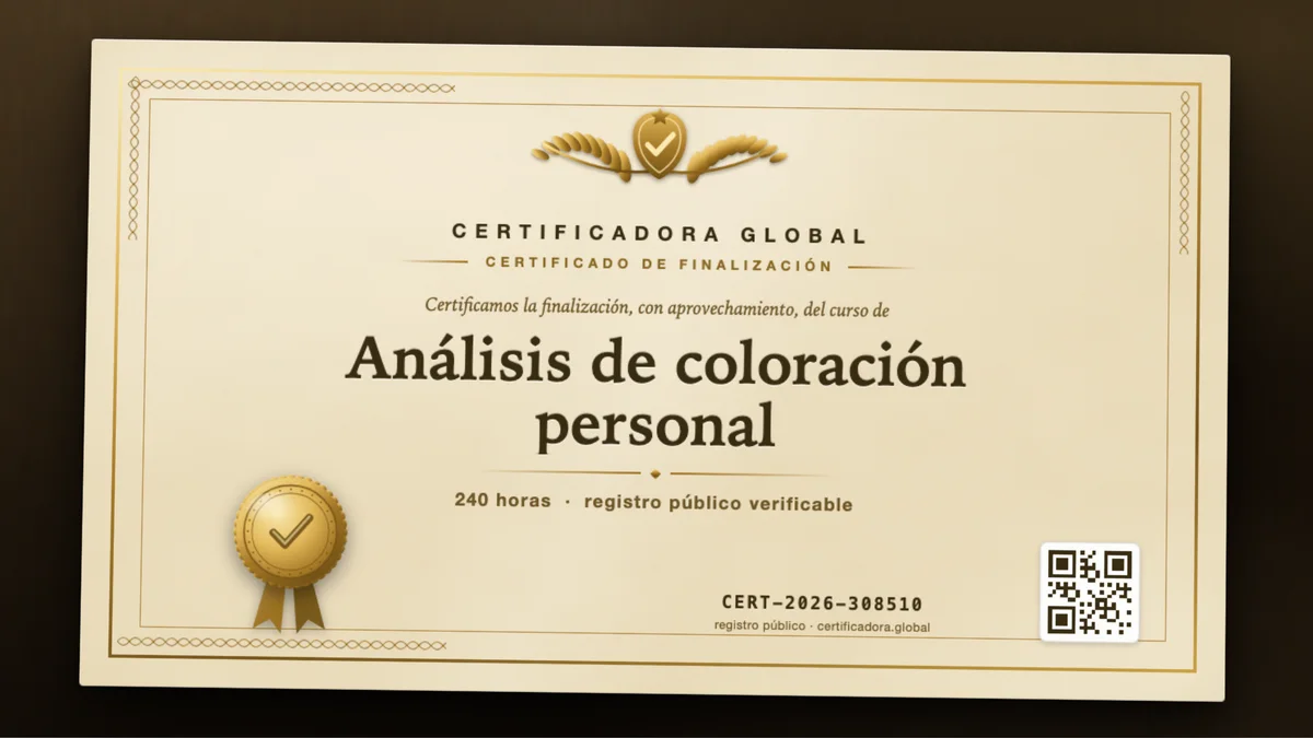 Portada del curso Análisis de coloración personal