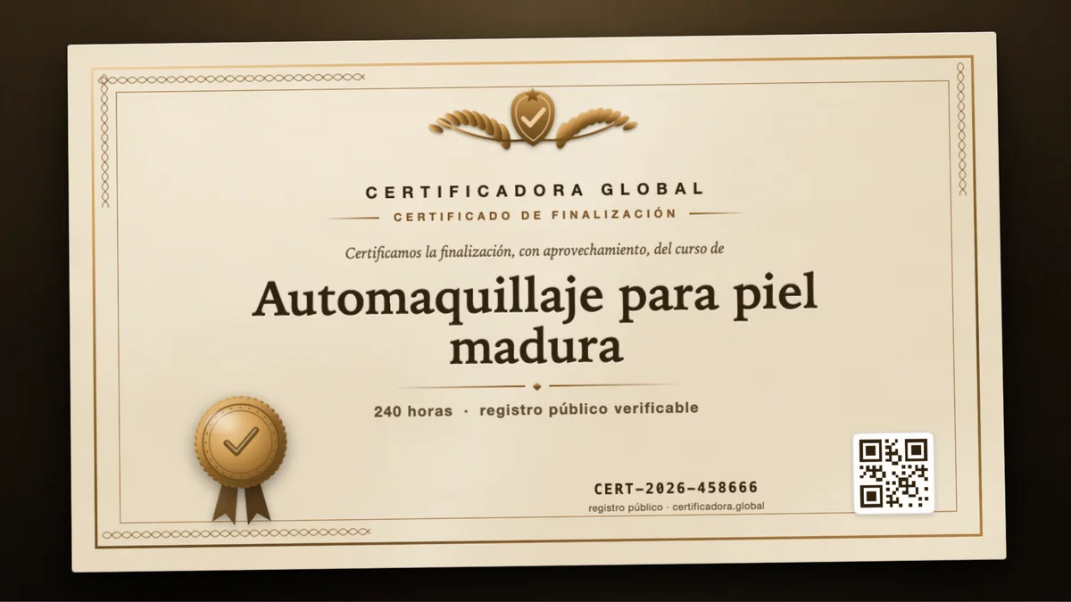 Portada del curso Automaquillaje para piel madura