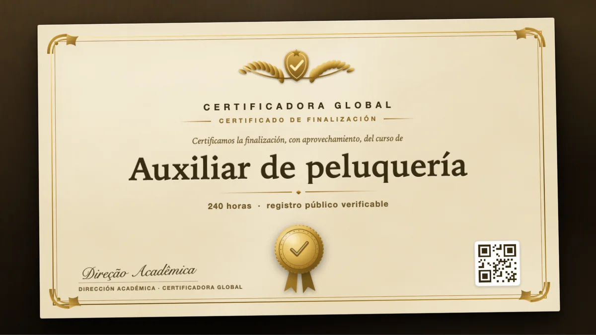 Portada del curso Auxiliar de peluquería