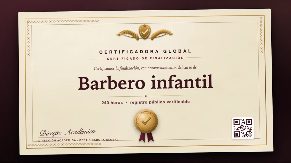 Portada del curso Barbero infantil