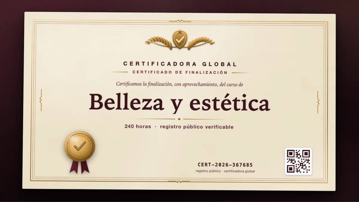 Portada del curso Belleza y estética