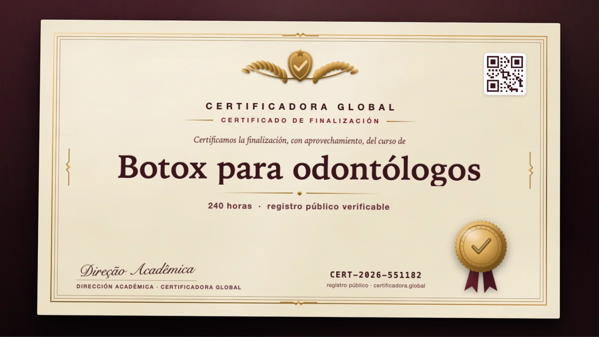 Portada del curso Botox para odontólogos