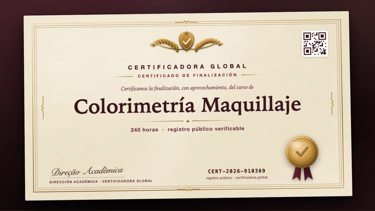 Portada del curso Colorimetría Maquillaje
