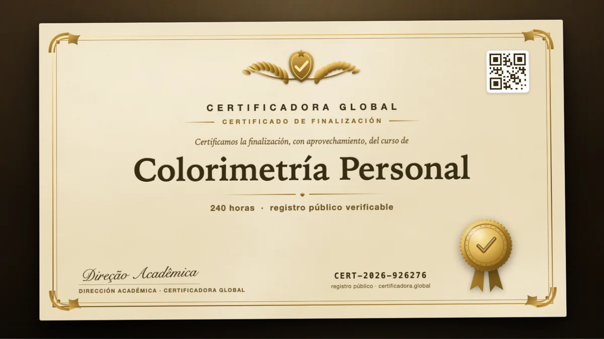 Portada del curso Colorimetría Personal